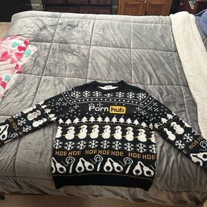 Pornhub ugly Christmas sweater